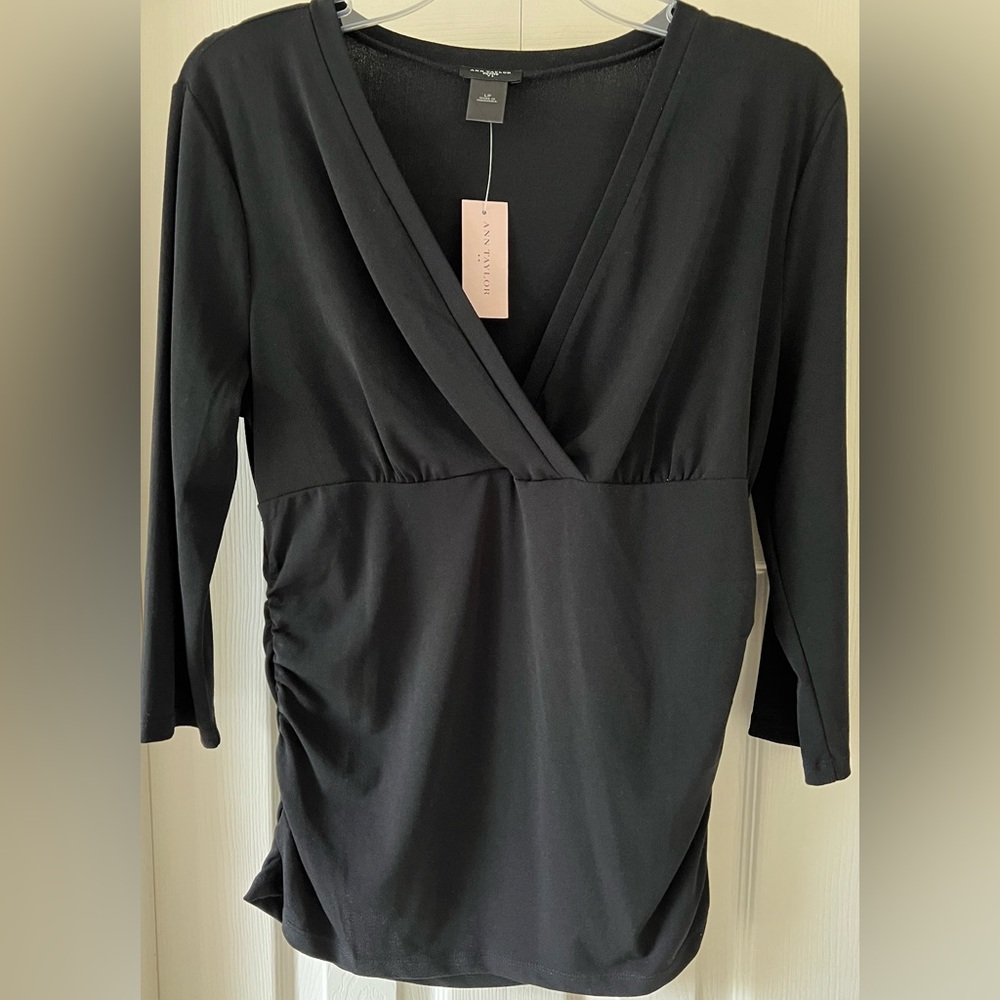 NWT Ann Taylor Ruched Top